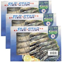 블랙타이거 새우 10미 500g 냉동 얼룩새우 킹 대왕, 3개