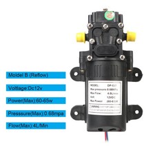 워터펌프 농업 내구성 5.5L/min 130PSI 블랙 다이어프램 워터 스프레이 마이크로 고압 12V 220V DP-537 전, [02] Reflow, 02 Reflow