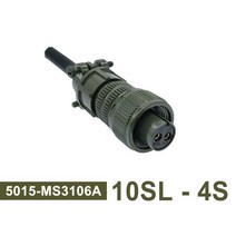 MS3106A 10SL-3 MIL-C 5015 원형 커넥터 STD 플러그 및 소켓 3102A 군용 사양, plug 3106 10SL-4S