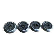 바퀴 업그레이드 원격 제어 부품 모터 적합 10254 기차 빌딩 블록 세트 Diy 전원 장난감, [04] 4Pcs Wheels