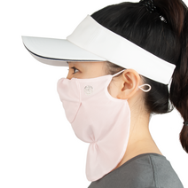 밥앤스미스 여름 쿨링 얼굴햇빛가리개 운동 등산 골프마스크 국산, 연핑크