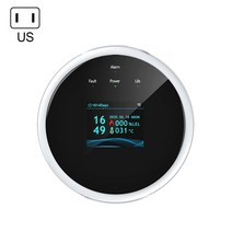 tuya smart wifi 가연성 가스 누출 감지기 천연 가스(ch4) lpg 센서 lcd 디스플레이 메탄 바이오 가스 경보 앱 원격 제어, 협력사, 우리 플러그, 1개
