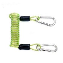 스파이럴 스트랩 스쿠버다이빙 스테인레스 스틸 스프링 안전 로프, 녹색 봄 밧줄