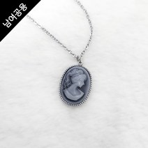 [남여공용] 카메오 블루블랙 써지컬스틸 목걸이 GHMN-299