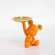 곰돌이트레이 차키 열쇠 악세사리 보관함, 오렌지