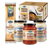 폰타나 베이컨머쉬룸 크림 파스타 소스 430g x 2p + 볼로네제 파스타 소스 430g + 스파게티 면 500g 세트, 2세트