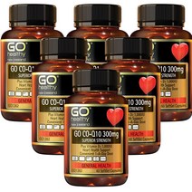 고헬씨(Go Healthy) 고헬씨 코큐텐 300mg + 비타민 D3 1000IU 60 캡슐 X 6개, 360캡슐, 1세트