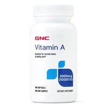 GNC 비타민 A 10000 IU 180정 (소프트젤) GNC Vitamin A10000 180SGcaps, 1개
