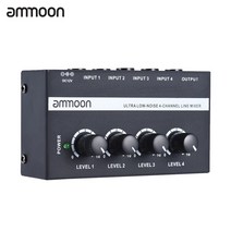 오디오 믹서 ammoon mh400 mx400 4 채널 믹싱 콘솔 전원 185, mx400 우리 플러그