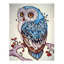 세진 DIY 보석십자수 3D 72가지 신제품 새로운 취미생활 보석 십자수 보석십자수, 34x44 부엉이, 1세트