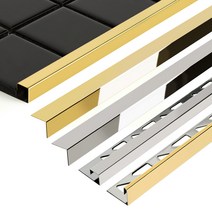 타일마감재 금속 스텐 PVC 몰딩 모음 (길이1.1M), [32] 알루미늄 ㄷ형3mm(1개)