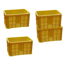 콘티 상자 사각 운반 과일 노란 컨테이너 박스 3개 _202301, 쿠팡 노랑-3개, 쿠팡 본상품선택