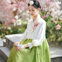 어른한복 혼주 여성 원피스 결혼식 신부 돌잔치 저고리 치마 혼주복 전통 드레스 스타