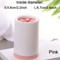 야외 휴대용 애완견 발 클리너 컵 실리콘 세척기 깨끗한 개 원 클릭 수동 빠른 세척, 04 B-Pink_01 S, [04] B-Pink