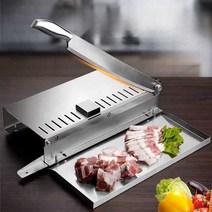 미니작두 손작두 고기 동태 떡 절단기 편육 슬라이서 스텐 커팅기, S