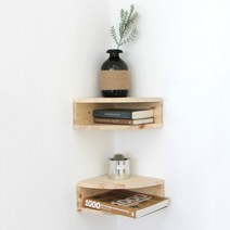 [바보사랑] 원목 코너선반, 상세 설명 참조