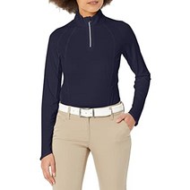 Callaway 캘러웨이 여성용 스탠다드 긴소매 1 4 집 자외선 차단 셔츠 브릴리언트 화이트 L