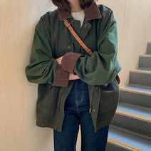 초가을 일본식 레트로 모든 일치 느슨한 짧은 재킷 여성 봄과 가을 작은 소금 코트 학생