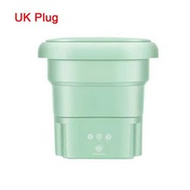 미니짤순이 휴대용 세탁기 속옷 건조기 양동이 양말 캠핑 접이식 미니 가전, Green UK