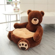 곰 동물 스툴 의자 어린이 소파 케릭터 가구, 브라운베어