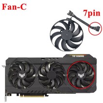 그래픽 카드 팬 88mm T129215BU DC12V ASUS TUF RTX 3060 Ti RTX3070 RTX3080-Gaming, 03 Fan C  7pin