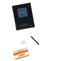 5000원모던갤러리 8절 스케치북 200g*1권+톰보4B연필2개+톰보지우개500원1개/1세트