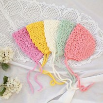 러브컨츄리 봄봄 베이비 보넷 만들기 뜨개질 DIY 패키지, 머스타드, 1개