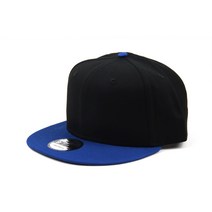 (뉴 에라) NEW ERA 캡 스냅 백 9FIFTY FLAT BILL 블랙 로얄 FREE (사이즈 조정 가능)