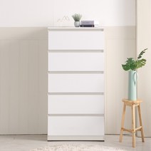 빅로드가구 해피트리 600x5단 서랍장, 03) 화이트