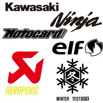 Kawasaki 가와사키 데칼 elf motocard ninja 스티커, 선택-1, 소, 블랙