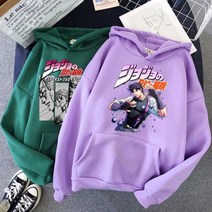 조조 기묘한 모험 후드 남자/여자 재미 있는 하라주쿠 만화 힙합 옷 후드 일본 애니메이션 만화 운동복
