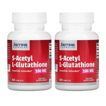 Jarrow 자로우 아세틸 글루타치온 100 mg 60정 고약사 추천, 2개
