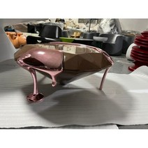라탄테이블 테라스 베란다 야외용 카페 테이블 모던 럭셔리 유리 스틸 커피 테이블 이탈리아 자연 불규칙한 커피 테이블 거실 장식 디자인 메사 홈 가구, 100x48cm1
