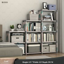 간단한 책장 5 층 스토리지 랙 설치하기 쉬운 잡지 공간 절약형 잡화 주최자 홈 가구 2022, 3