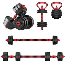 빼다 무게조절 덤벨 세트 20kg 30kg 40kg 홈트 조립 아령 가정용 운동기구 조립식 바벨, 40kg세트+케틀벨기능
