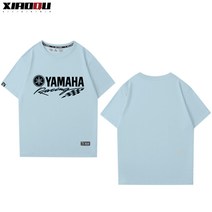 야마하 몬스터 반팔티 프린팅 단체 상의 여름 로고티, XXL, 15번