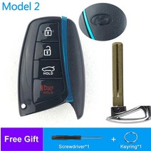 스마트키복사 스마트키고장 자동차디지털키 스마트키개조 OkeyTech-스마트 리모컨 자동차 키 4 버튼 셸 케, 02 Model 2