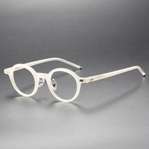 일본 수제 뿔테 안경 테 아넬 형 스퀘어 레트로 빈티지 코받침 아세테이트 클리어 그라데이션 d47
