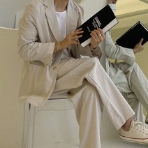 오버핏셋업 남자 소개팅룩 오버핏수트 셋업수트 블레이저 자켓