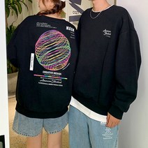 문컬렉션 남자 여자 티셔츠 맨투맨 슈프림 오버핏 맨투맨 오션