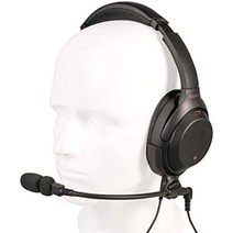노이즈 캔슬링 헤드폰용 크리스탈 마이크 프로 범용 항공 마이크. sennheisersonybose 헤드폰을 anr 파일럿 헤드셋으로 변환, 소니 스타일 플러그(3.5mm)
