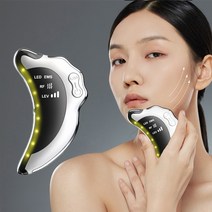 Sumi 괄사마사지기페이스 마사지기 얼굴리프팅 USB식 충전, 15963-1