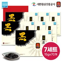 명기삼 고려흑삼인 절편 + 쇼핑백, 15g, 70개