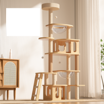 원목캣타워 캣타워 대형 뚱냥이 우주캡슐 나비나무, 5층 우주 캡슐