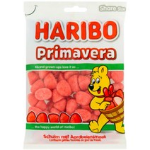 스팟 HARIBO 해리보 바삭바삭한 딸기 마시멜로 열대 과일 소프트 캔디 독일 바나나 복숭아 맛, jelly babies 더블 주스 175g
