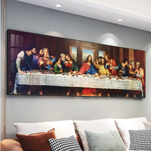 서래아트 Last supper 최후의만찬 4 version 특대형 액자 레오나르도다빈치 예수님과 열두제자 전면강화아크릴 알루미늄프레임, 03드로잉판, 알루미늄골드