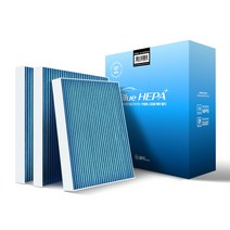 1+1+1 필터포유 0.3um 블루 헤파 초 미세먼지 자동차 에어컨 히터 필터, 3개, CFUB004-아반떼MD(더뉴,쿠페)