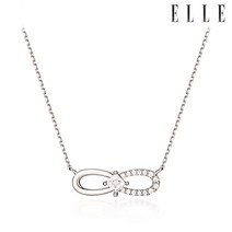 [엘르주얼리] 화이트 리본 목걸이 ELBRNN052