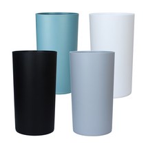 SKCAMEL 10리터 오픈 휴지통 종량제 쓰레기통 분리수거함, 화이트, 1개