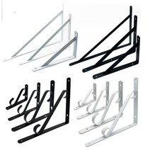 받침대 S자형 단조 선반대 꺽쇠 브라켓 받침대 꺽쇠철물 까치발, 대형 화이트 [L] ( 330mm*500mm )